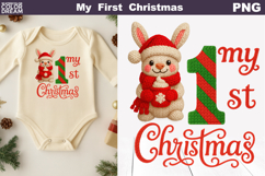 My First Christmas Knitted | My 1st Christmas Bunny Product Image 1