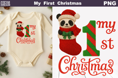 My First Christmas Knitted | My 1st Christmas Panda Product Image 1