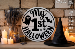 Halloween Round Sign SVG Bundle | Halloween Sign Cut Files Product Image 10