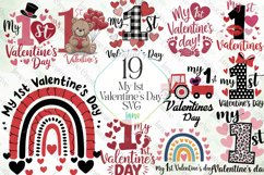 My 1st Valentine&#039;s Day SVG PNG Product Image 1