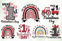 My 1st Valentine&#039;s Day SVG PNG Product Image 2