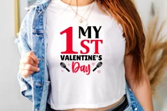 My 1st Valentine's Day SVG, Valentine's Day SVG Design Product Image 2