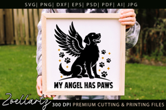 My Angel Has Paws SVG for Cricut Memorial Sign SVG Cut File Product Image 3