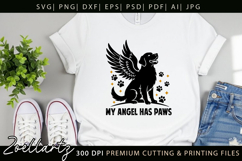 My Angel Has Paws SVG for Cricut Memorial Sign SVG Cut File Product Image 7