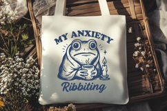Frog Mental Health SVG Bundle | 7 Funny Frog Quotes SVG PNG Product Image 5