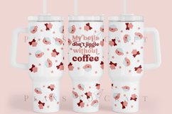 my bells dont jingle without coffee pinkmas 40oz quencher tumbler sublimation full wrap high resolution transparant background