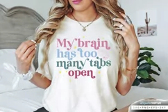 My Brain Has Too Many SVG, Mental Health SVG Design Product Image 1