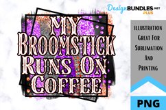 Broomstick Halloween Sublimation - Sublimation PNG Product Image 1