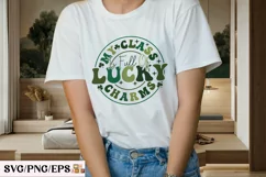 Retro Lucky SVG, St Patrick's Teacher PNG SVG T-shirt Design Product Image 3