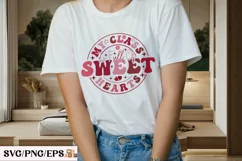 My Class is Full of Sweethearts SVG T-shirt Design Product Image 3
