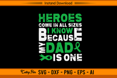 My Dad Is A Hero Liver Cancer Awareness SVG File Product Image 1