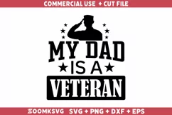 My dad is a Veteran SVG, Veteran SVG, Military SVG Product Image 1