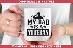 My dad is a Veteran SVG, Veteran SVG, Military SVG Product Image 2
