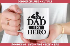 My dad is my hero SVG, Veteran SVG, Military SVG Product Image 2