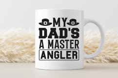 My dads a master angler SVG, Father&#039;s Day SVG Design Product Image 3
