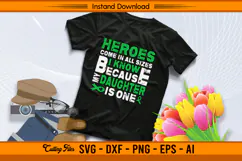 My Daughter Is A Hero Liver Cancer Awareness SVG File Product Image 2