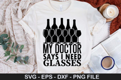 Funny Wine SVG Design - Let&#039;s drink wine and judge people Product Image 3