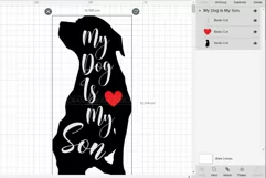 My Dog Is My Son Funny Quote SVG Design Best Dog Mom 2