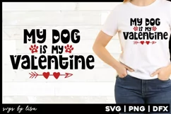 Fur Mama Valentines Day SVG Quote for Dog Product Image 1