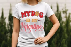 My Dog Is My Valentine SVG, Valentine's Day SVG Design Product Image 3