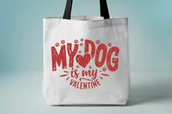 My Dog is My Valentine SVG | Dog Lover Cut File Product Image 5