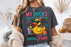 Funny Ducks Not in a Row PNG, Snarky Funny Mental Health PNG Product Image 3