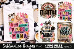 Trendy Mama PNG , Retro Collage Mama 4 Designs Sublimation Product Image 6