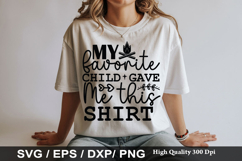 Sarcastic Keychain SVG Design - My favorite child gave me th Product Image 2