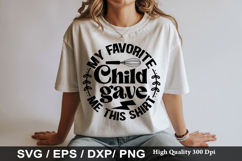 My favorite child gave me SVG - Sarcastic Keychain Design Product Image 1