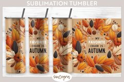 My Favorite Color Is Autumn v1 Tumbler Sublimation 20 oz Ski Product Image 1