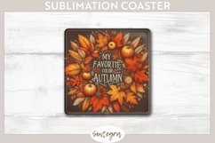My Favorite Color Is Autumn v3 Square Coaster Sublimation Product Image 1