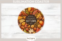 My Favorite Color Is Autumn v4 Round Coaster Sublimation Product Image 1