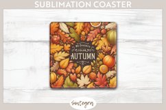 My Favorite Color Is Autumn v4 Square Coaster Sublimation Product Image 1
