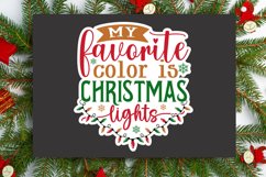 My Favorite Color Stickers SVG , Christmas SVG Design Product Image 3
