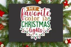 My Favorite Color Stickers SVG , Christmas SVG Design Product Image 3