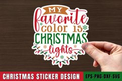 My Favorite Color Stickers SVG , Christmas SVG Design Product Image 1