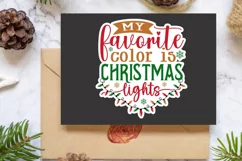 My Favorite Color Stickers SVG , Christmas SVG Design Product Image 2