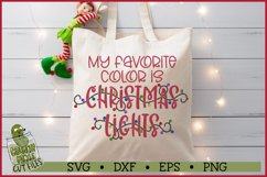 My Favorite Color is Christmas Lights SVG File Product Image 3