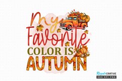 My favorite color is autumn Sublimation PNG Product Image 1