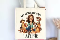 My Favorite Kids Have Fur Sublimation PNG Product Image 3