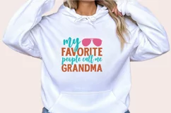 My favorite people call me grandma SVG, Family Quotes SVG Product Image 3
