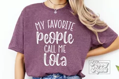 My Favorite People Call Me Lola SVG - Mothers Day Design PNG Product Image 3