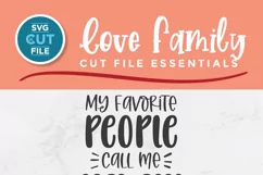 My Favorite People Call me Memaw svg - this sweet Memaw SVG file is perfect for creating an adorable Memaw shirt or tote bag!