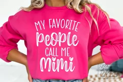 My Favorite People Call Me Mimi SVG - Mimi Life Mothers Day Product Image 3