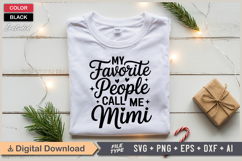 My Favorite People Call Me Mimi SVG | Christmas SVG | Xmas Product Image 2