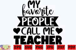 My Favorite People Call Me Teacher SVG | Teacher SVG |School Product Image 3