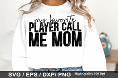 Baseball SVG Design - My Favorite Player Call Me Mom Product Image 5