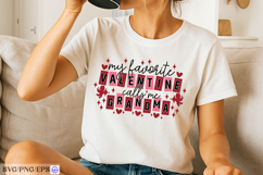 My Favorite Valentine Calls Me Grandma SVG PNG T-shirt Product Image 2