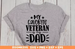 My favorite Veteran is my dad SVG, Veteran SVG, Military SVG Product Image 2