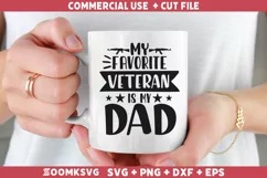 My favorite Veteran is my dad SVG, Veteran SVG, Military SVG Product Image 2